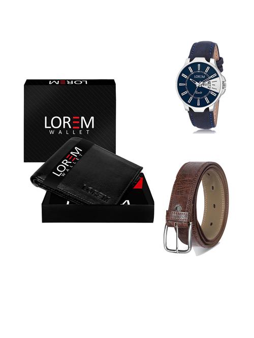 belt, wallet & watch gift combo - 19292528 - Very Small Image - 1