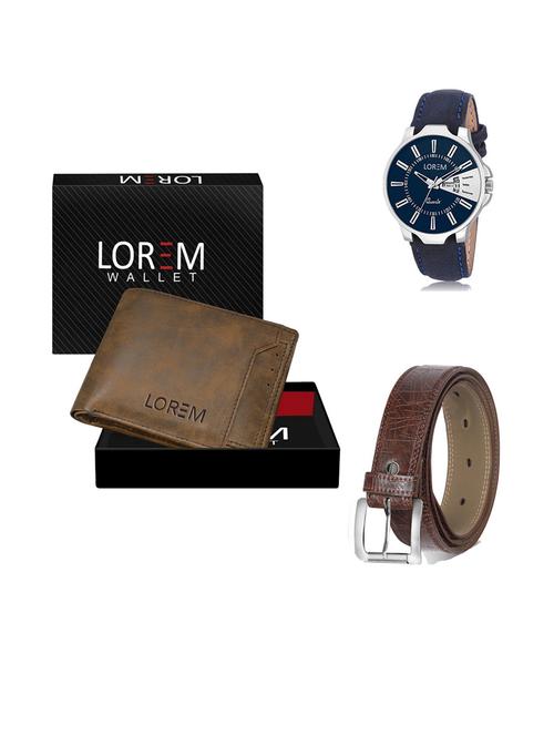 belt, wallet & watch gift combo - 19292580 - Very Small Image - 1