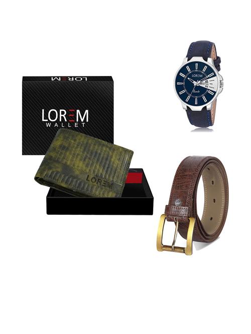belt, wallet & watch gift combo - 19292615 - Very Small Image - 1