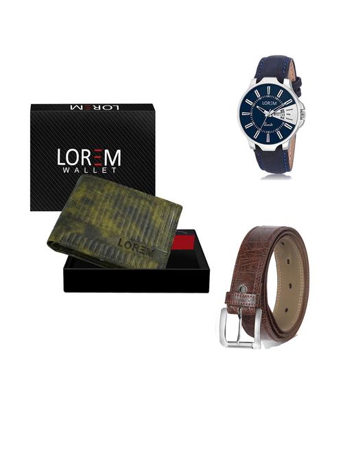 belt, wallet & watch gift combo - 19292616 - Very Small Image - 1
