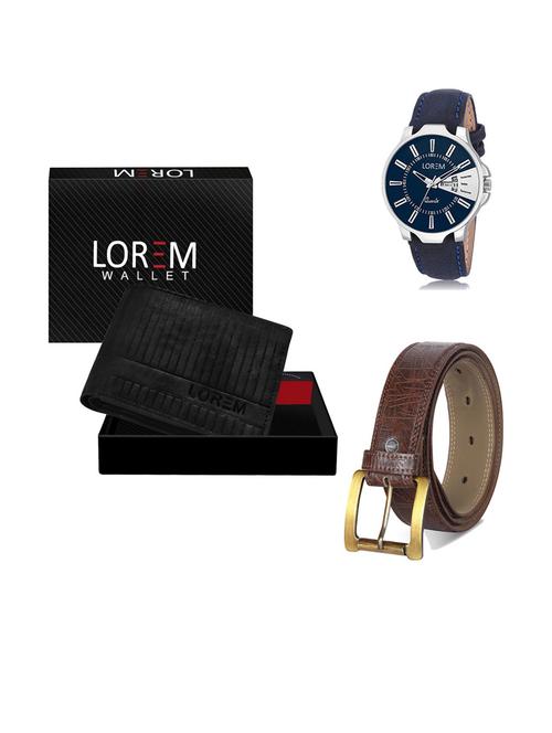 belt, wallet & watch gift combo - 19292621 - Very Small Image - 1