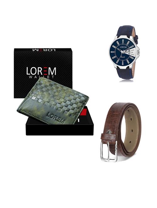 belt, wallet & watch gift combo - 19292667 - Very Small Image - 1