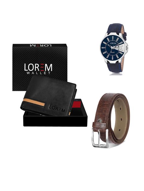 belt, wallet & watch gift combo - 19292692 - Very Small Image - 1