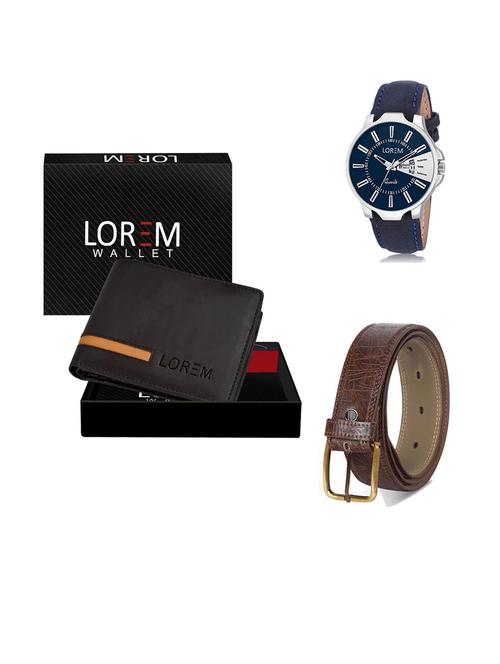 belt, wallet & watch gift combo - 19292695 - Very Small Image - 1