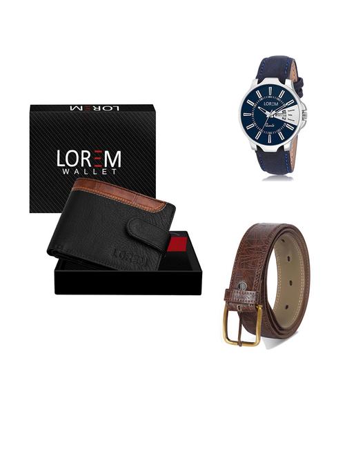belt, wallet & watch gift combo - 19292707 - Very Small Image - 1