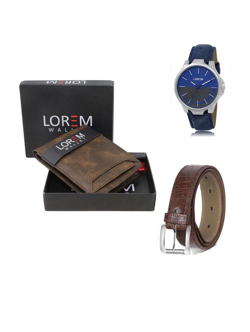 belt, wallet & watch gift combo - 19292736 - Very Small Image - 1