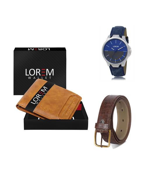 belt, wallet & watch gift combo - 19292743 - Very Small Image - 1