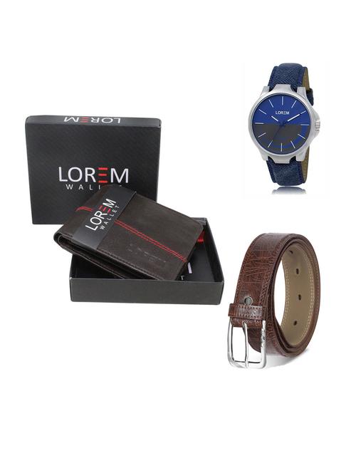 belt, wallet & watch gift combo - 19292751 - Very Small Image - 1