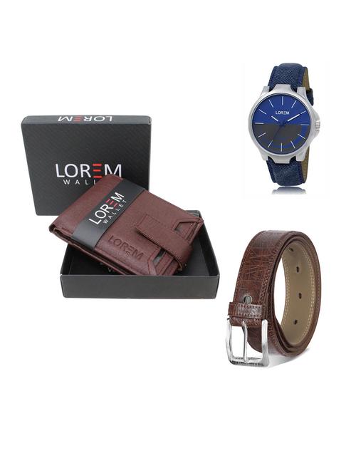 belt, wallet & watch gift combo - 19292764 - Very Small Image - 1