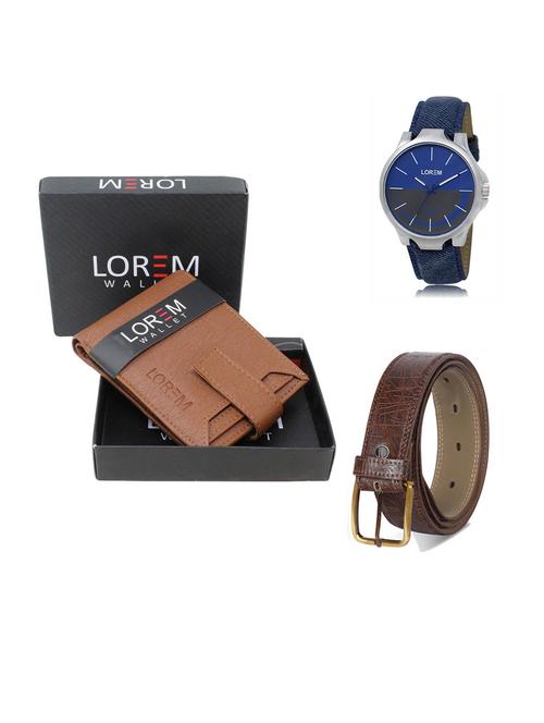 belt, wallet & watch gift combo - 19292767 - Very Small Image - 1