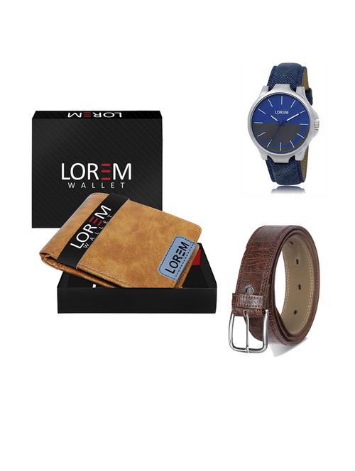 belt, wallet & watch gift combo - 19292774 - Very Small Image - 1