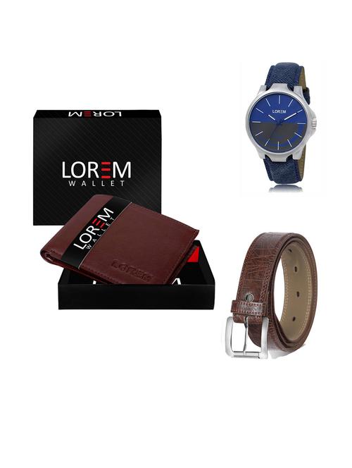 belt, wallet & watch gift combo - 19292790 - Very Small Image - 1