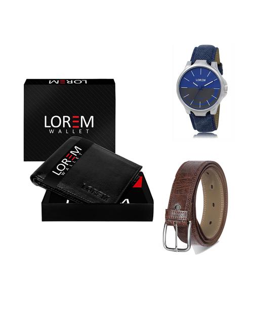 belt, wallet & watch gift combo - 19292798 - Very Small Image - 1