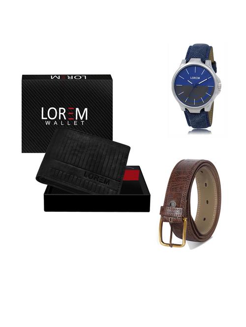 belt, wallet & watch gift combo - 19292893 - Very Small Image - 1