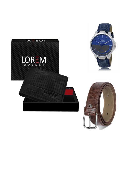 belt, wallet & watch gift combo - 19292894 - Very Small Image - 1