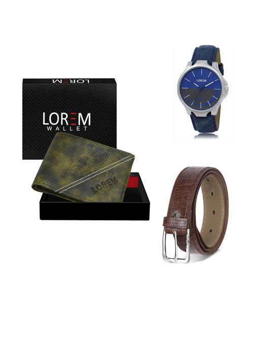 belt, wallet & watch gift combo - 19292913 - Very Small Image - 1