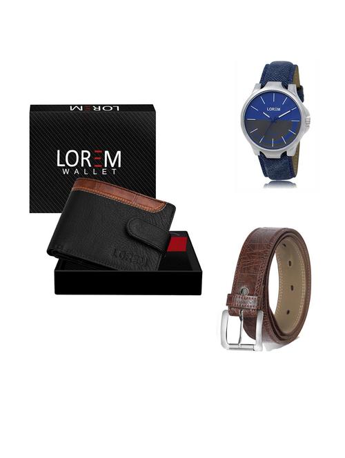 belt, wallet & watch gift combo - 19292976 - Very Small Image - 1
