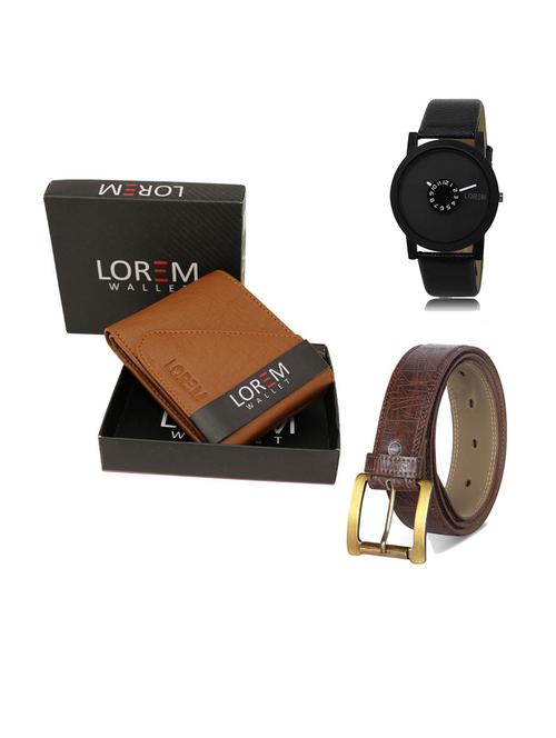 belt, wallet & watch gift combo - 19292987 - Very Small Image - 1