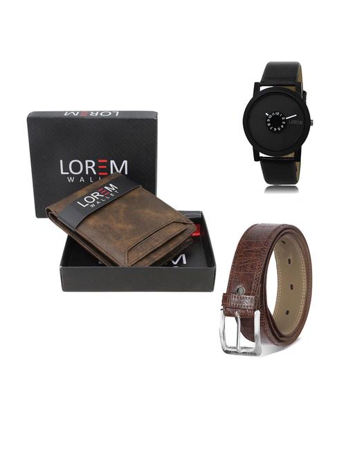 belt, wallet & watch gift combo - 19293010 - Very Small Image - 1
