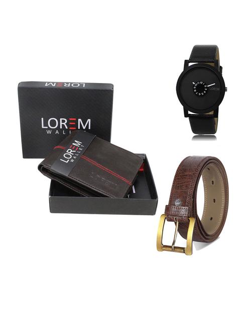belt, wallet & watch gift combo - 19293017 - Very Small Image - 1