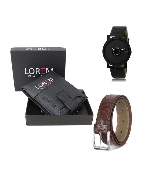 belt, wallet & watch gift combo - 19293028 - Very Small Image - 1