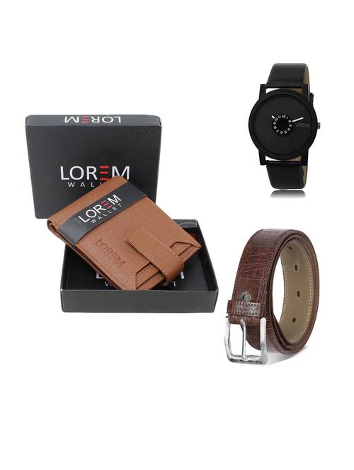 belt, wallet & watch gift combo - 19293040 - Very Small Image - 1