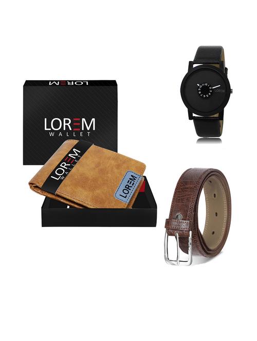 belt, wallet & watch gift combo - 19293045 - Very Small Image - 1
