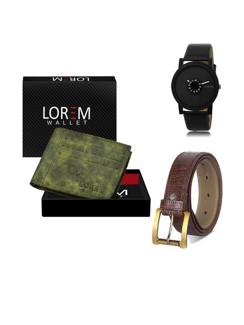 belt, wallet & watch gift combo - 19293077 - Very Small Image - 1