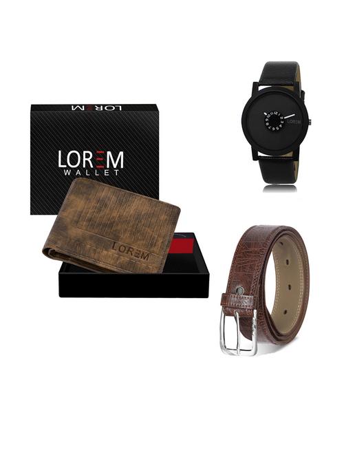 belt, wallet & watch gift combo - 19293147 - Very Small Image - 1