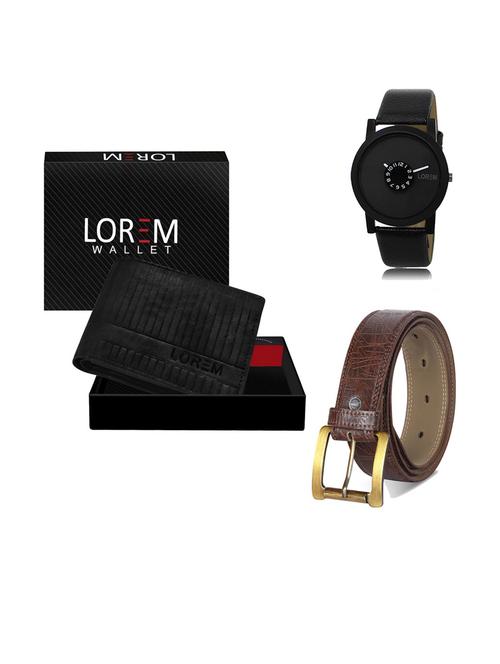 belt, wallet & watch gift combo - 19293161 - Very Small Image - 1