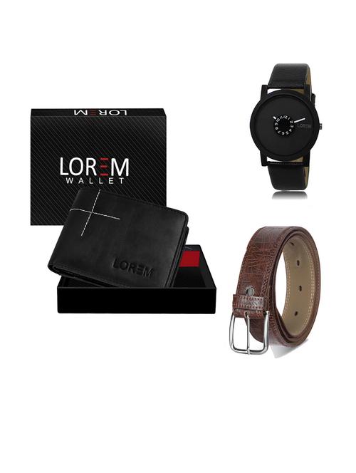 belt, wallet & watch gift combo - 19293218 - Very Small Image - 1