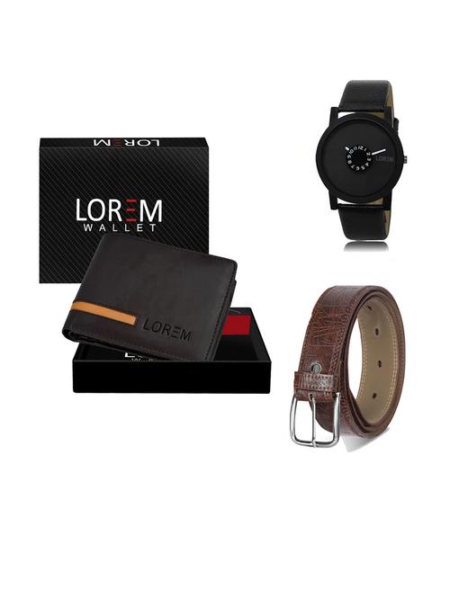 belt, wallet & watch gift combo - 19293237 - Very Small Image - 1