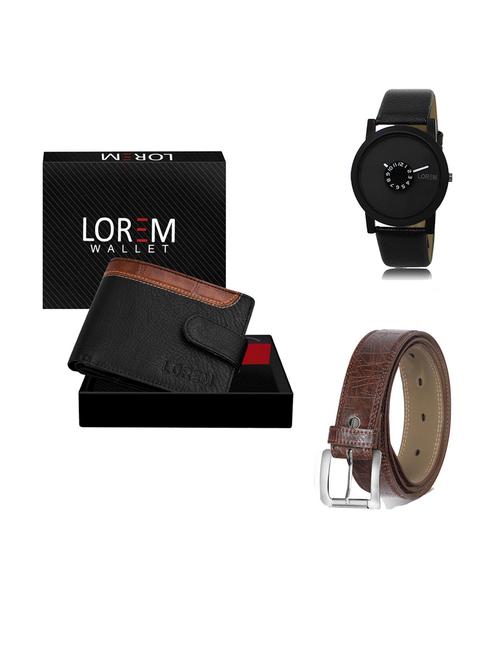 belt, wallet & watch gift combo - 19293247 - Very Small Image - 1