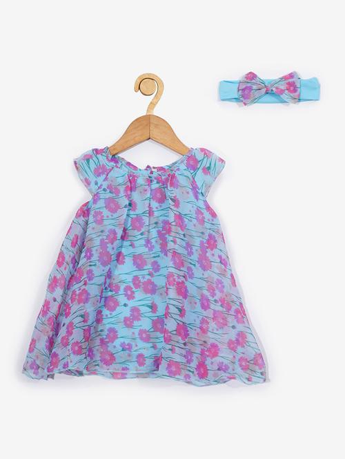 girls round neck sleeveless frock - 19293400 - Very Small Image - 1