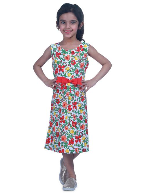 girls round neck sleeveless frock - 19293442 - Very Small Image - 1