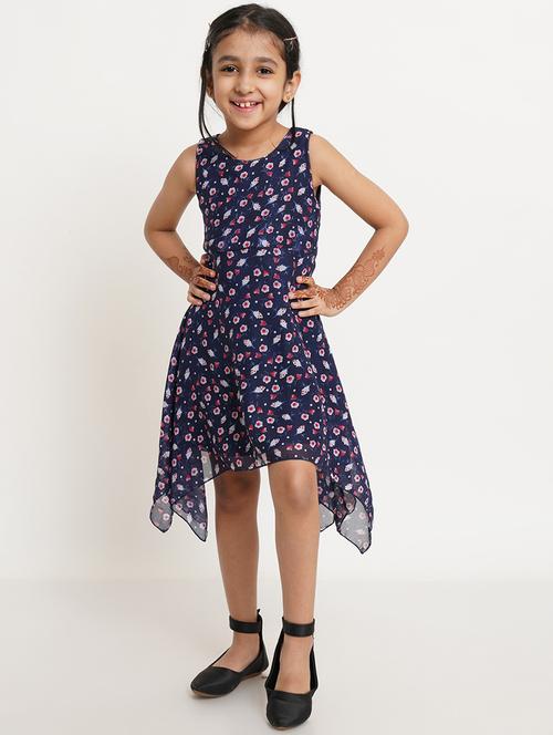 girls round neck sleeveless frock - 19293479 - Very Small Image - 1