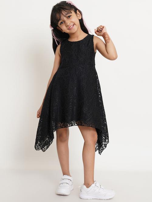 girls round neck sleeveless frock - 19293496 - Very Small Image - 1