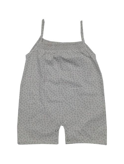 girls white printed dungarees - 19293531 - Very Small Image - 1