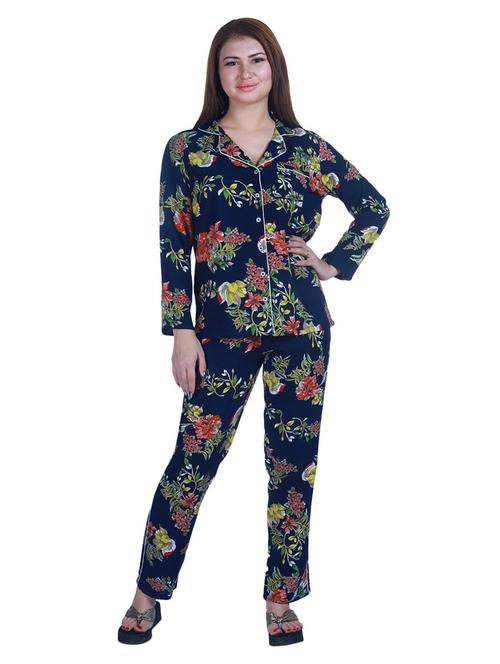 women printed night suit set - 19293961 - Very Small Image - 1