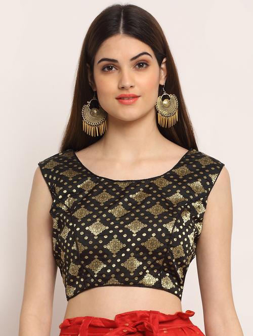self design brocade blouse - 19294267 - Very Small Image - 1