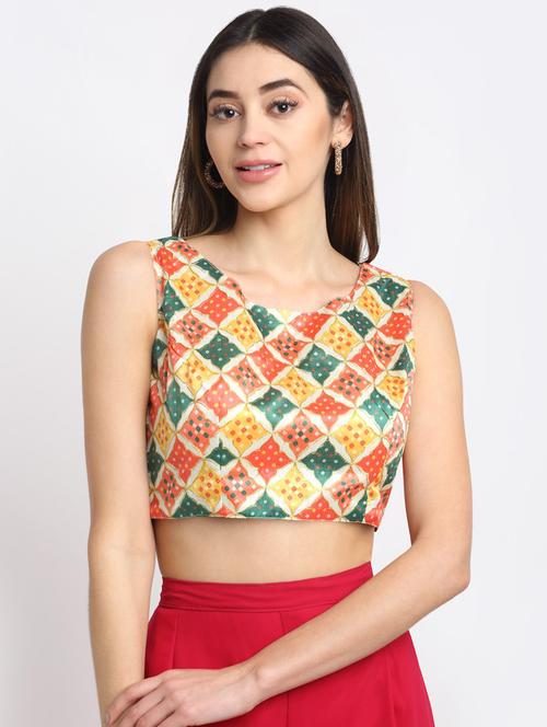 multi color printed blouse - 19294293 - Very Small Image - 1