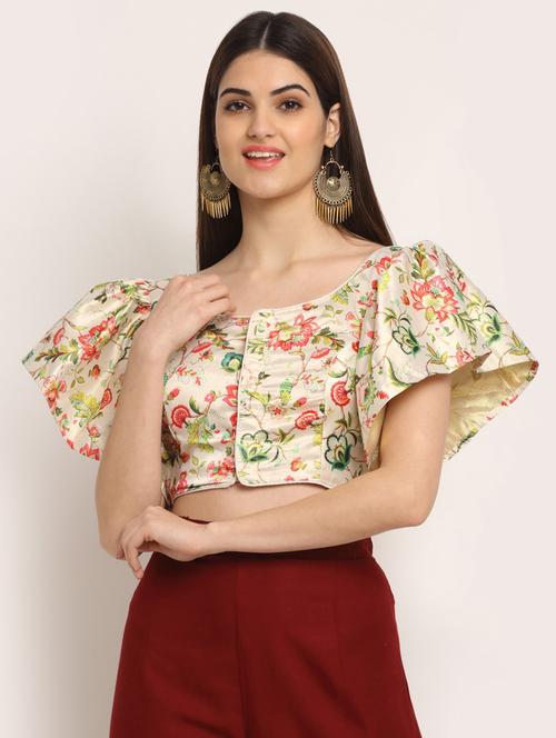 multi color printed blouse - 19294328 - Very Small Image - 1