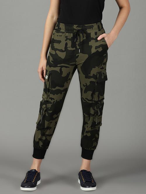 green camoflouge track pant - 19295191 - Very Small Image - 1