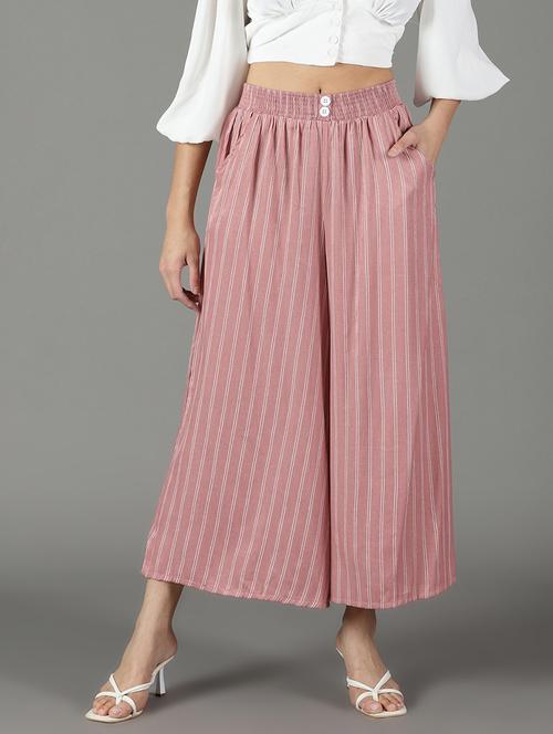 peach pleated trouser - 19295273 - Very Small Image - 1