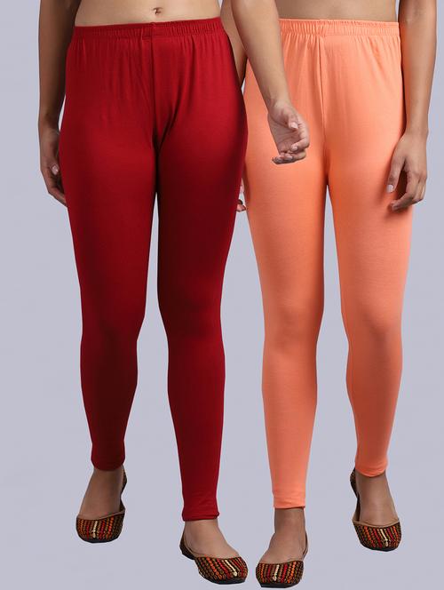 pack of 2 solid leggings - 19295829 - Very Small Image - 1