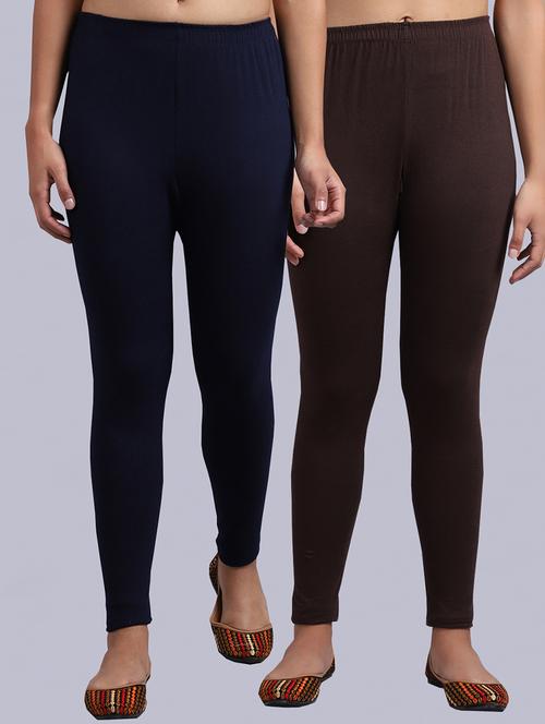 pack of 2 solid leggings - 19295842 - Very Small Image - 1