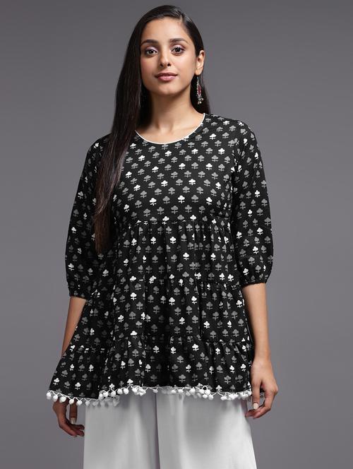florals printed cotton regular top - 19296271 - Very Small Image - 1