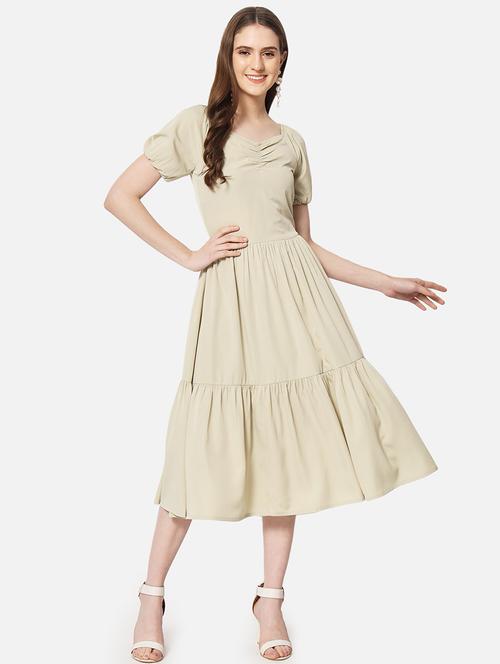 women's solid tiered dress - 19296306 - Very Small Image - 1