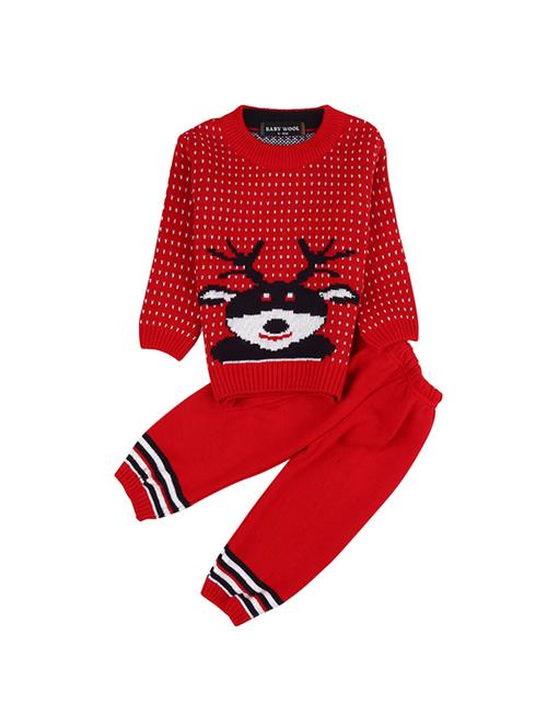 girls self designed round neck causal set - 19296445 - Very Small Image - 1