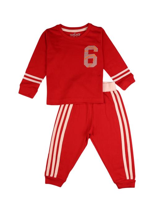 red embroidered top bottom set - 19296904 - Very Small Image - 1